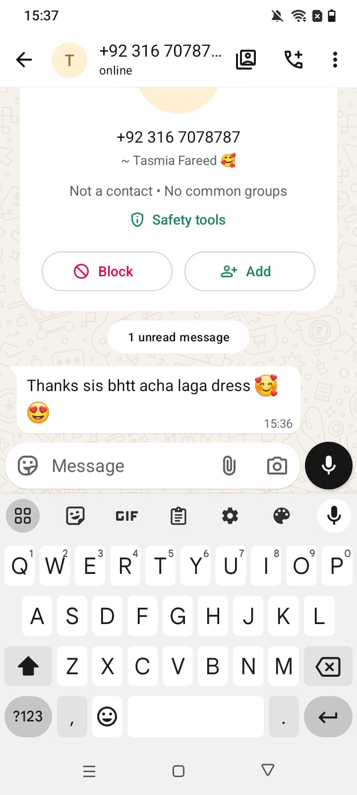 Customer review screenshot