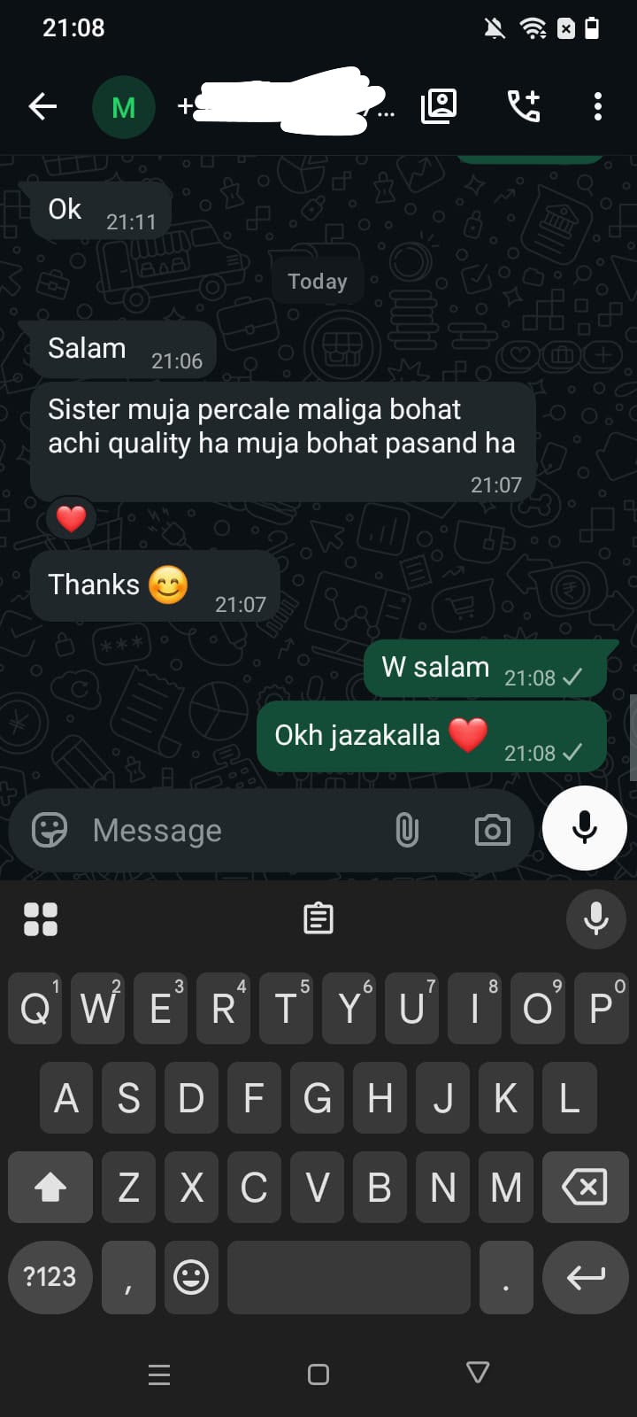 Customer review screenshot