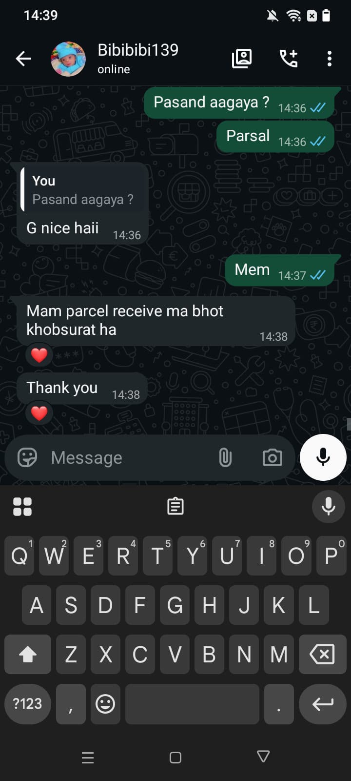 Customer review screenshot